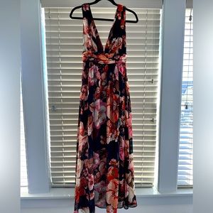 Lulus XS long floral dress